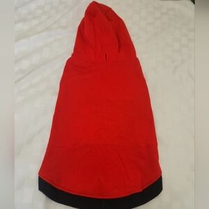 Dr. NONO Dog Red Hoodie Sweater With Black Trim NWT Size 3. XL